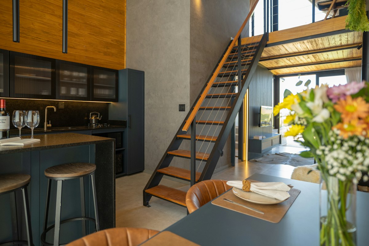 Cocina moderna con isla central